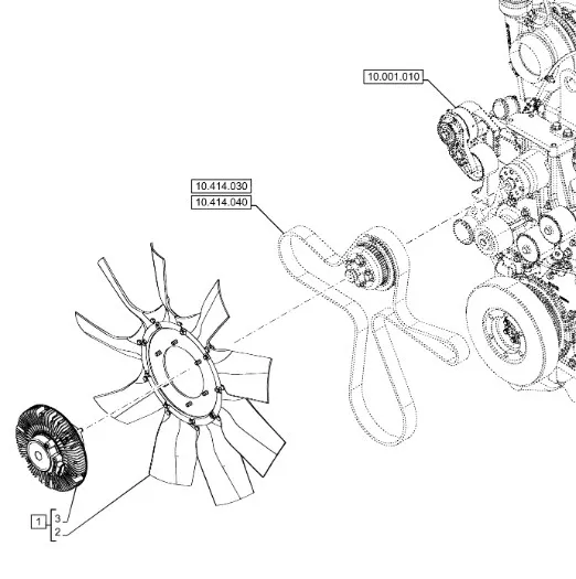 87383688 - Крыльчатка вентилятора охл. ДВС T7/Pm.