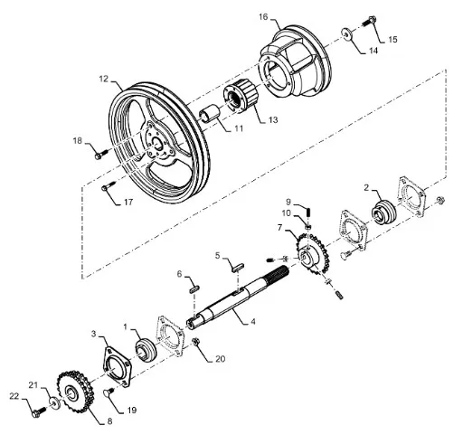 87605595 - Подшипник в сб. (с бок. кольцом) валов, все комб. CNH